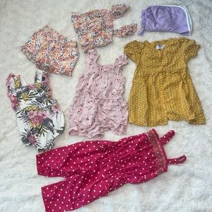 2T summer dresses one two piece rompers